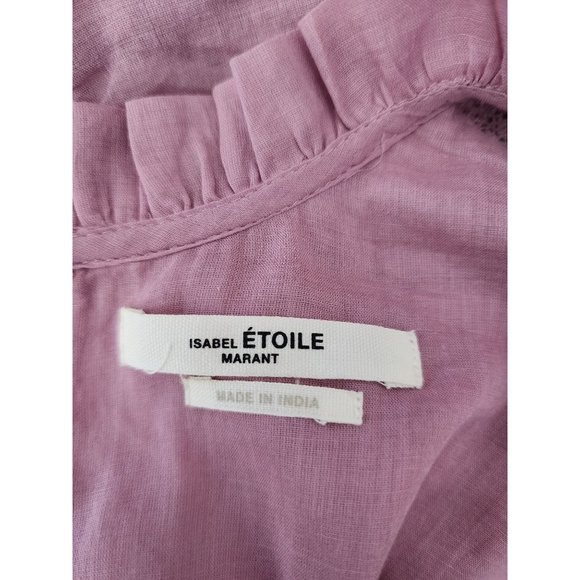 Isabel Marant Pink Ruffle Top - Picture 8 of 9